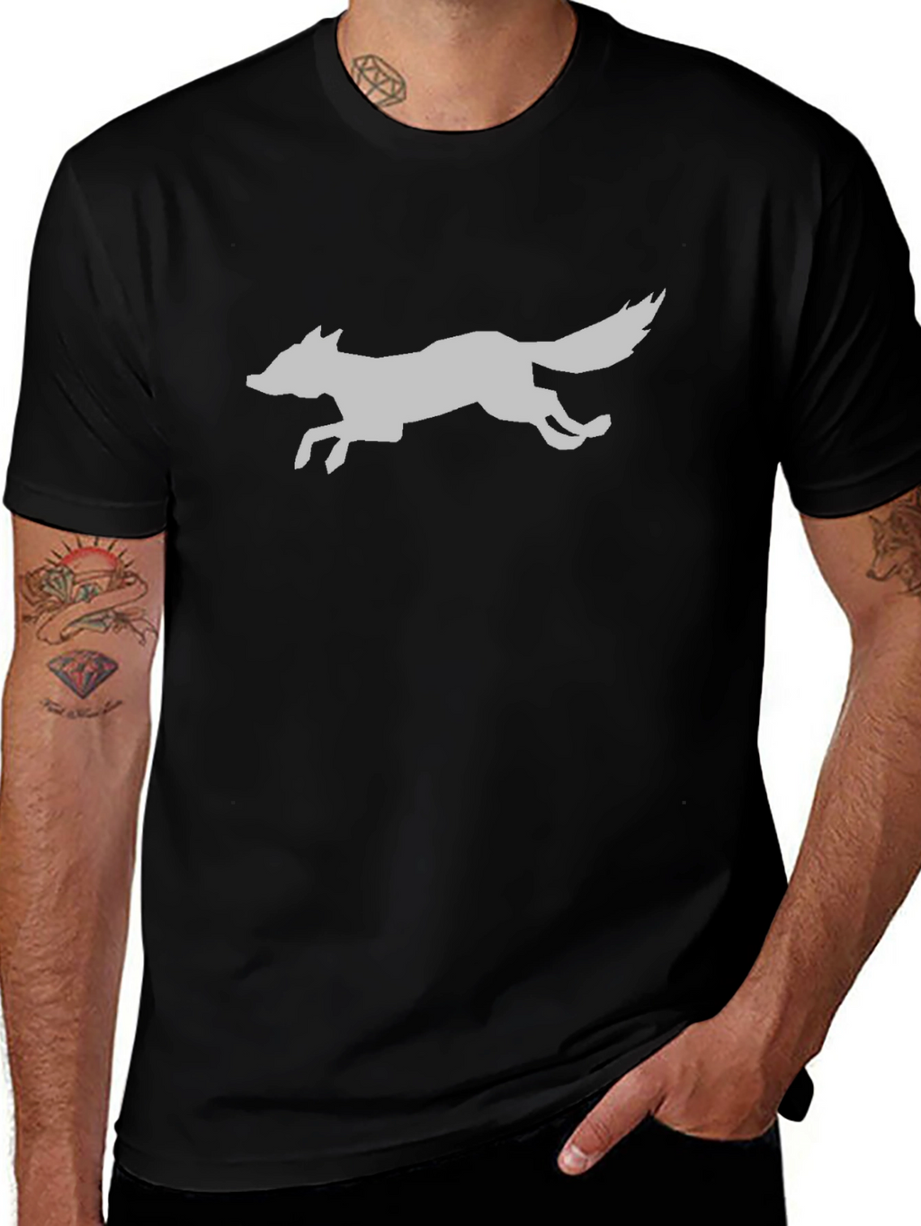 Fox Graphic Print T-Shirt