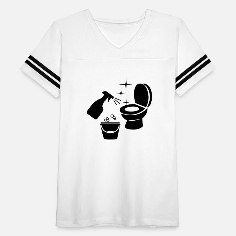 Toilet cleaning with soap and water logo cleaning