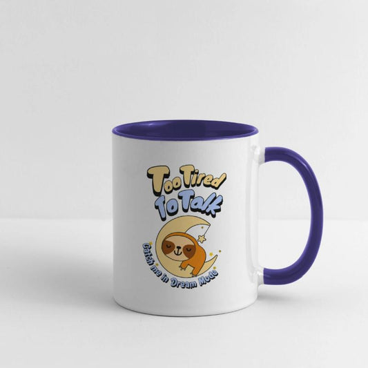 Too Tired To Talk Sloth on Moon T-Shirt