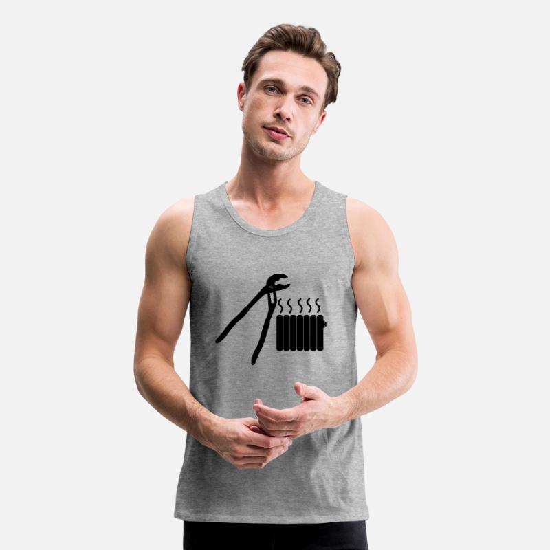 Tools heating mechanic logo pipe wrench and centra