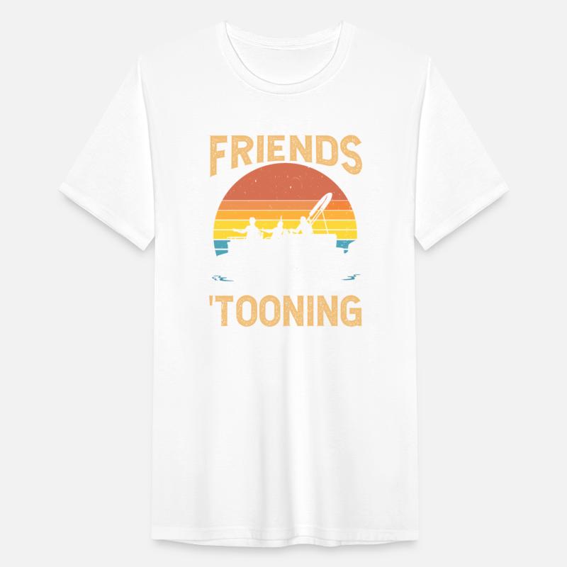 Tooning Retro Pontoon crew boat Boating