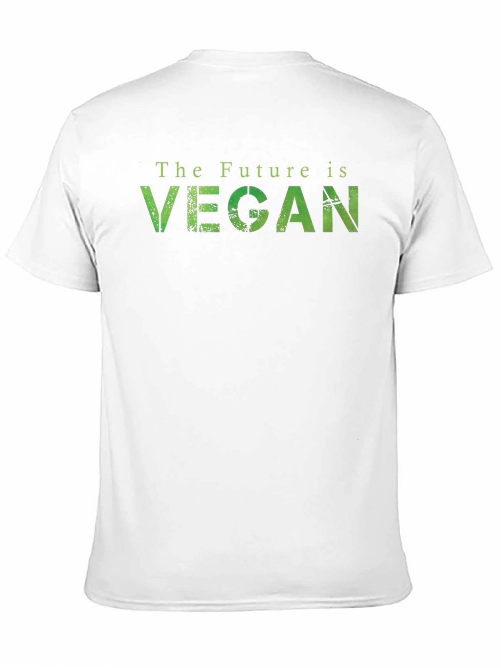 The Future is Vegan T-Shirt - Green Lettering