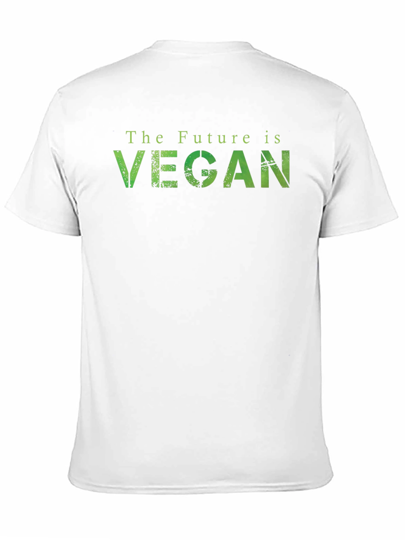 The Future is Vegan T-Shirt - Green Lettering