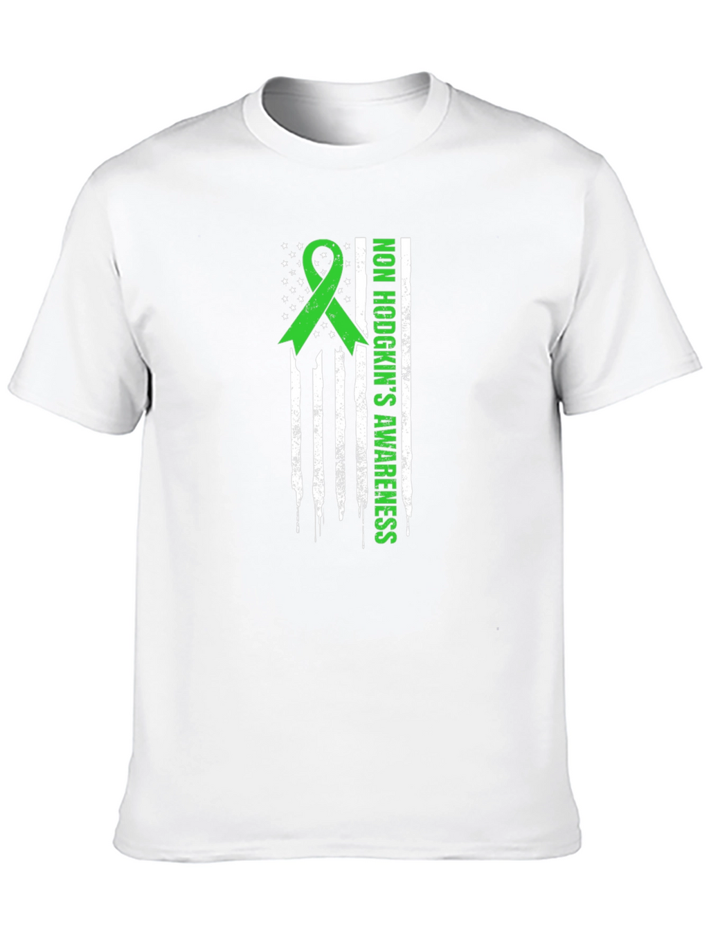 Non Hodgkins Awareness T-Shirt - Green Ribbon