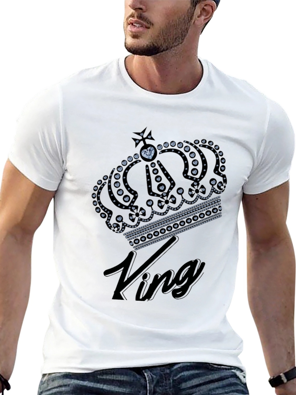 King Crown Graphic Black T-Shirt