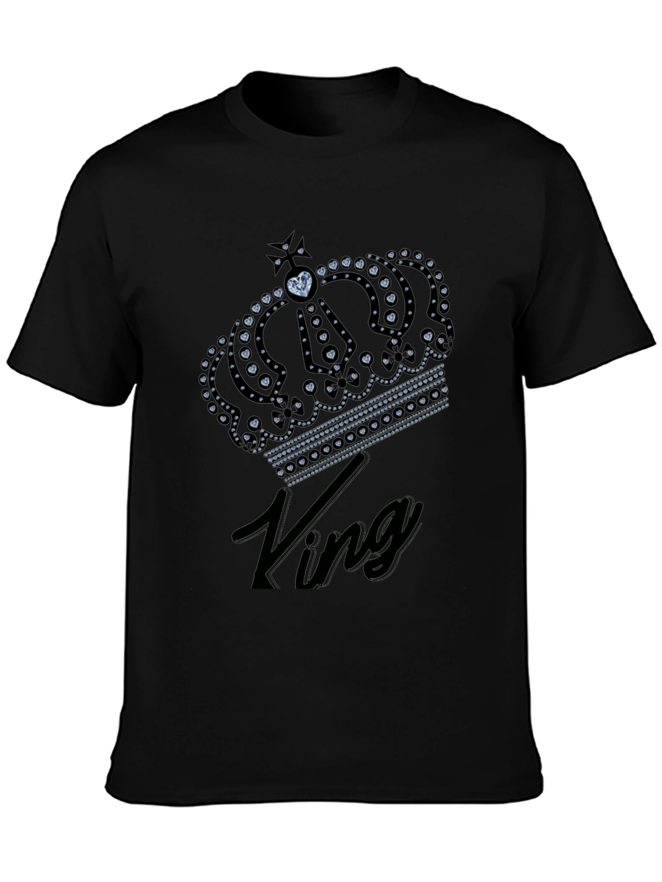King Crown Graphic Black T-Shirt