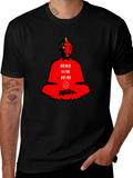 Peace Love Pray Buddha Graphic T-Shirt