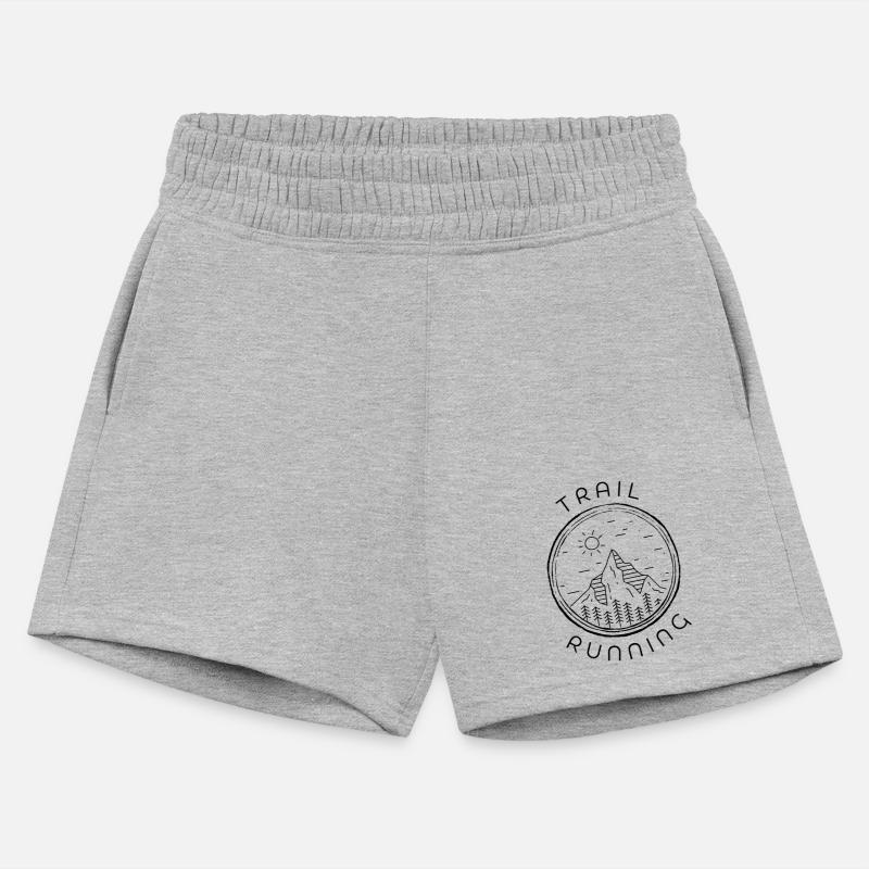 Trail running mountains man and woman