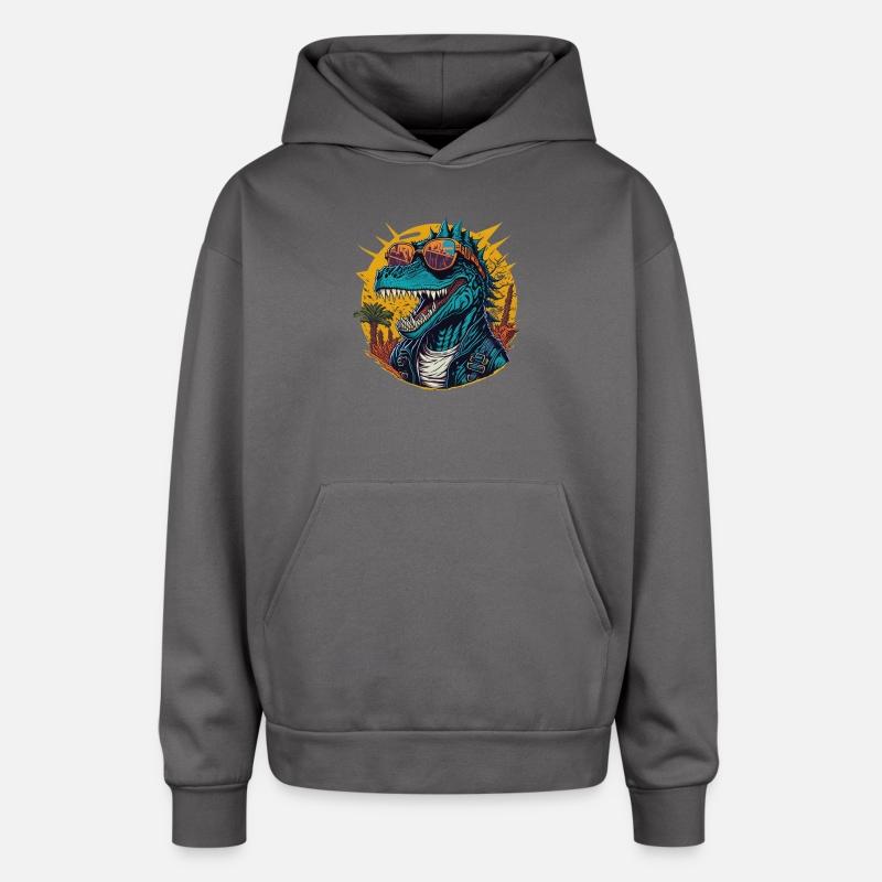 Trendy Dinosaur in Streetwear Art