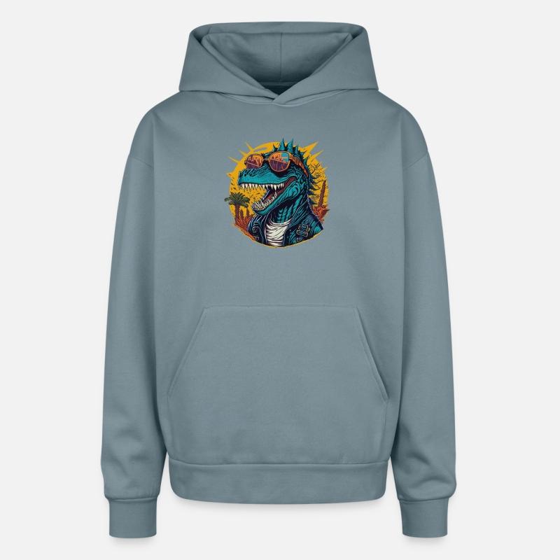 Trendy Dinosaur in Streetwear Art