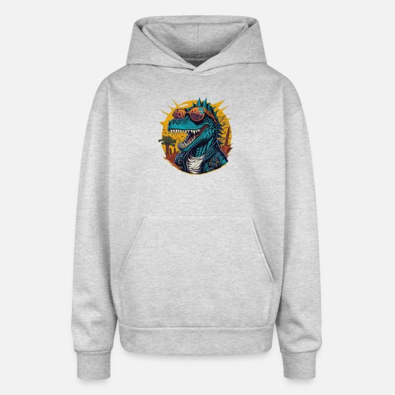 Trendy Dinosaur in Streetwear Art