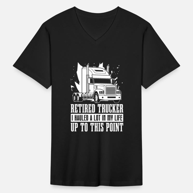 Truck Driver Retired Old Man Trucker