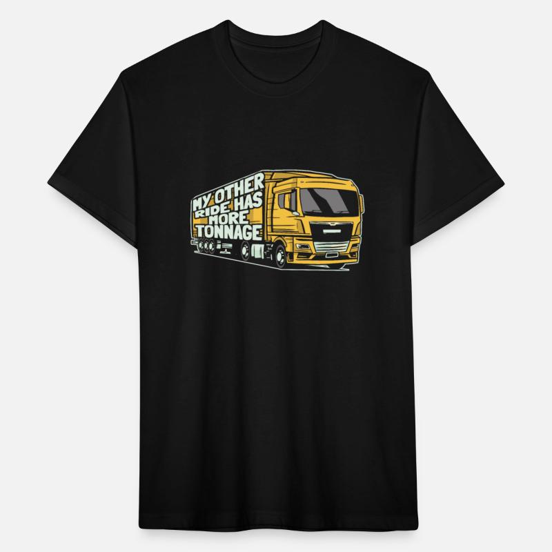 Truck Driver Tonnage Old Man Trucker