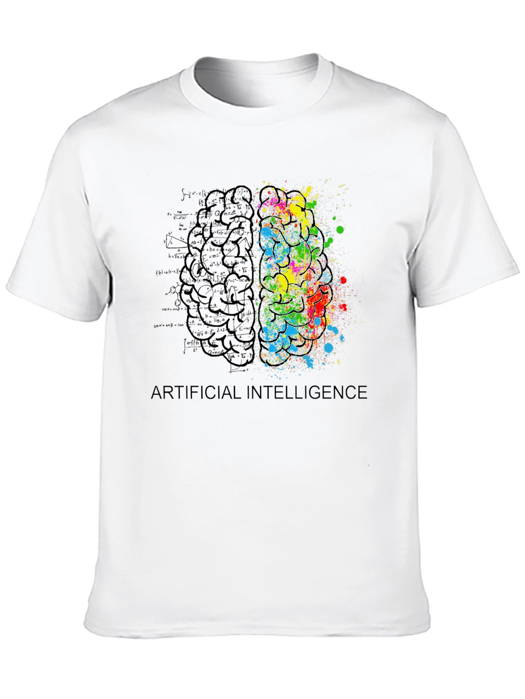 AI Brain T-Shirt: Artistic Intelligence Tee