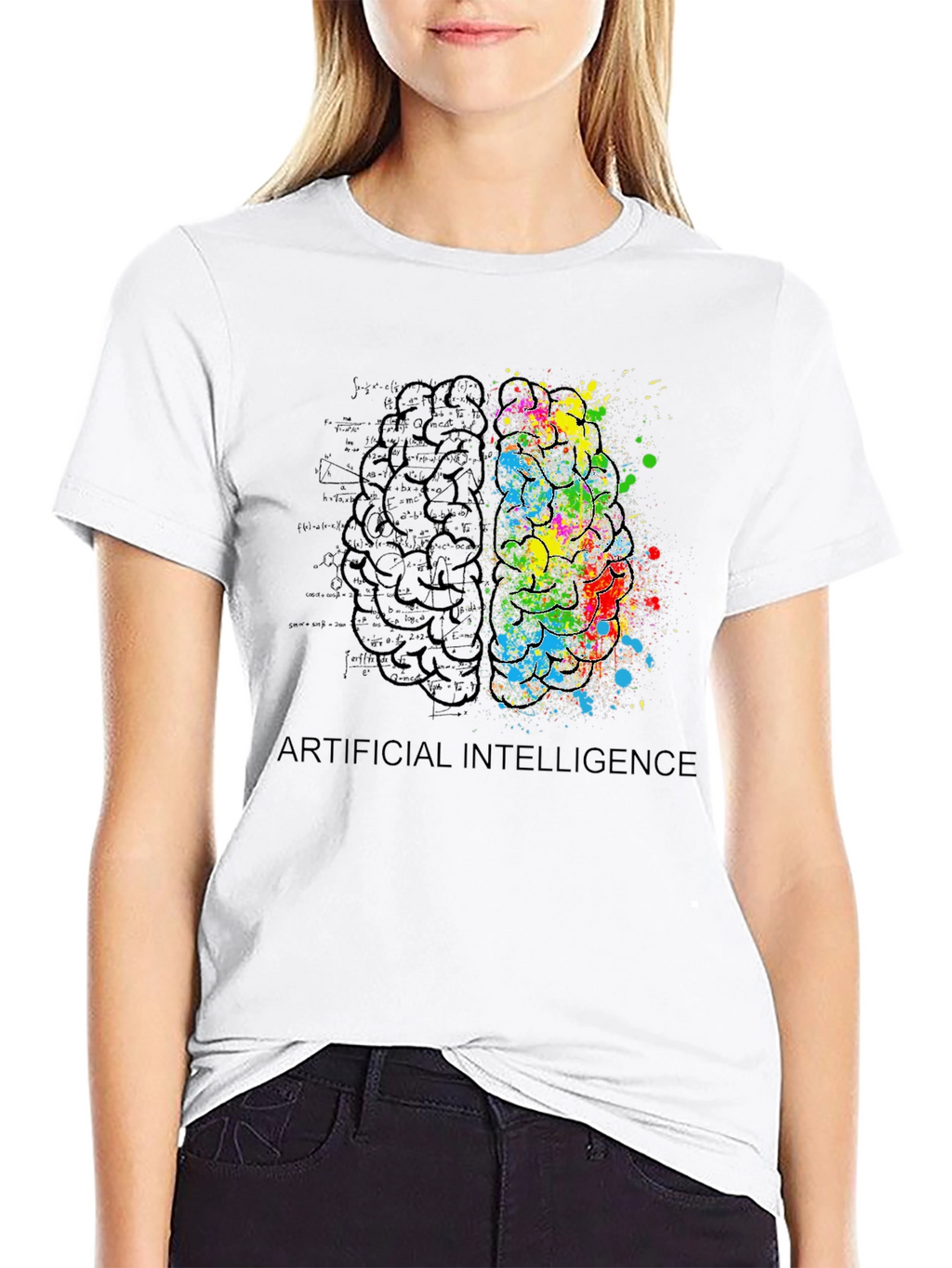 AI Brain T-Shirt: Artistic Intelligence Tee