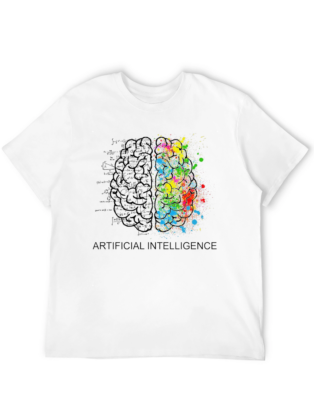 AI Brain T-Shirt: Artistic Intelligence Tee