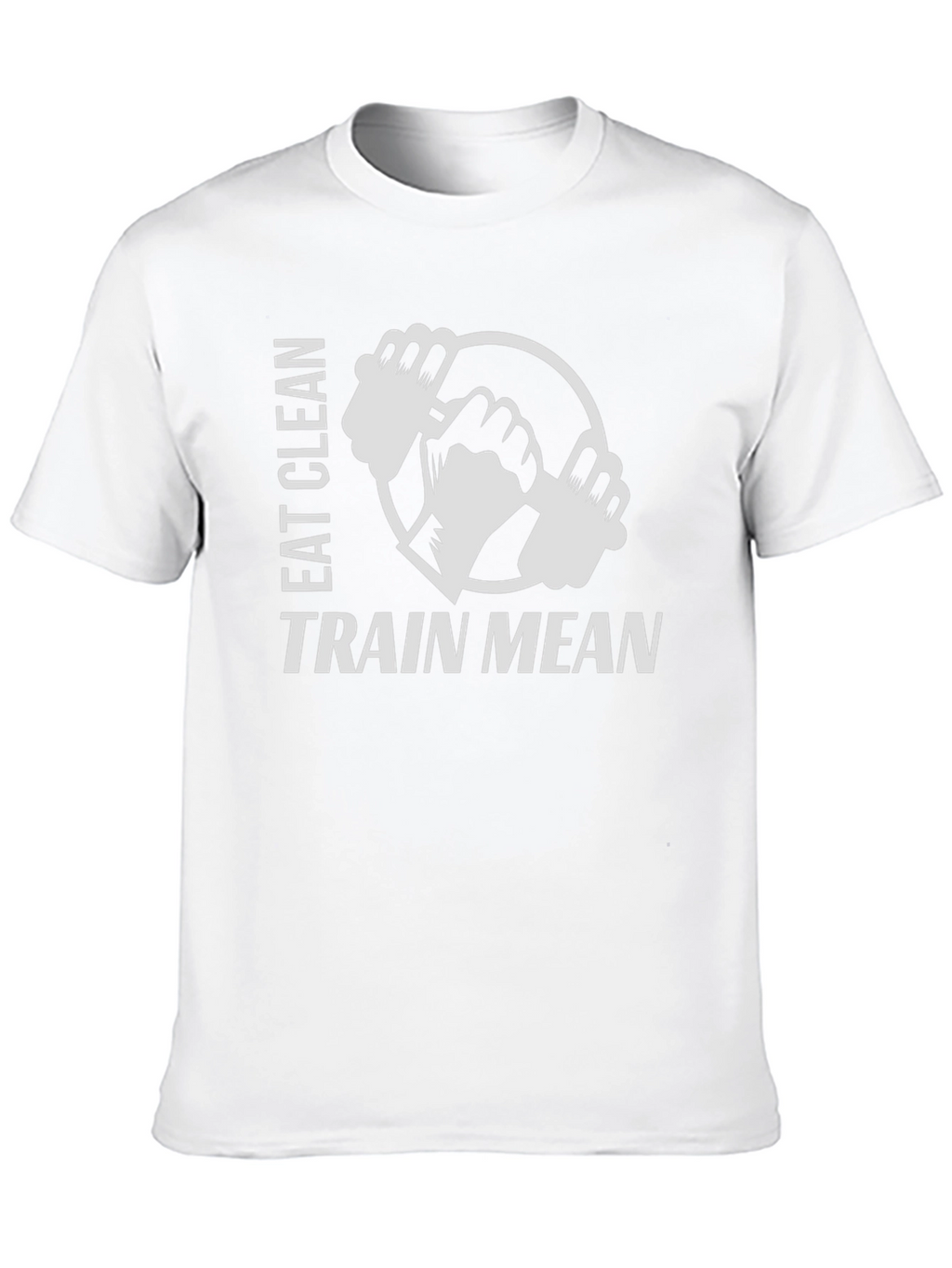 Eat Clean Train Mean Black Graphic T-Shirt