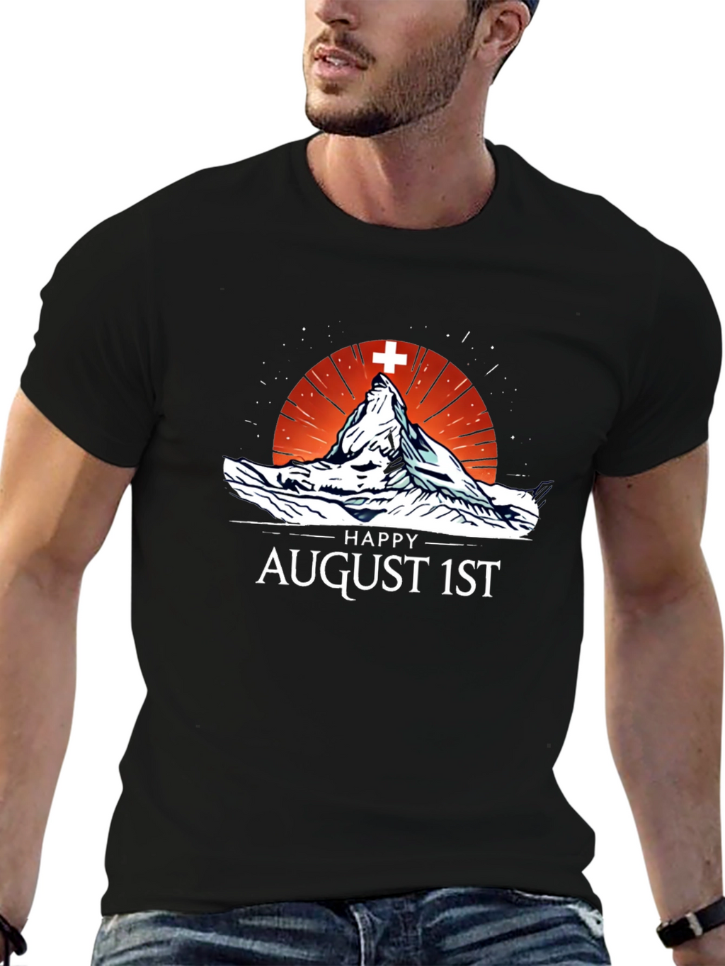 Happy August 1st Mountain T-Shirt