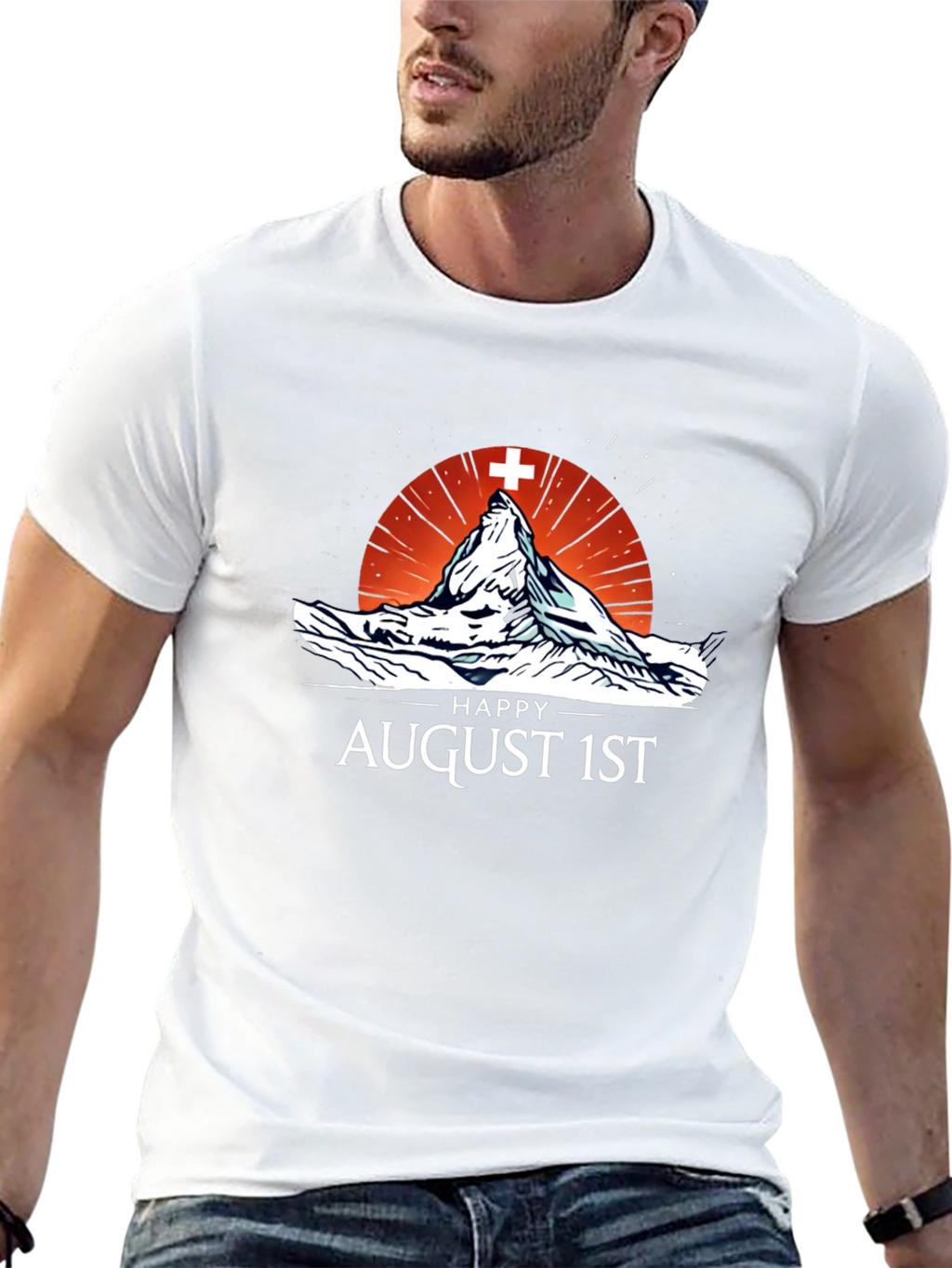 Happy August 1st Mountain T-Shirt