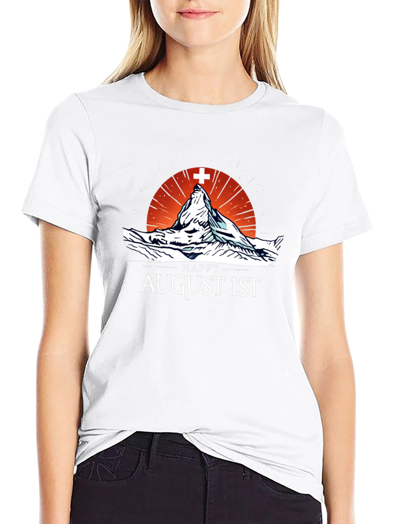 Happy August 1st Mountain T-Shirt