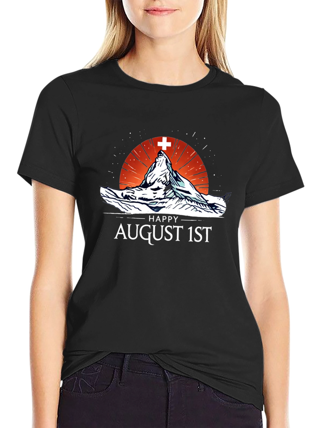 Happy August 1st Mountain T-Shirt