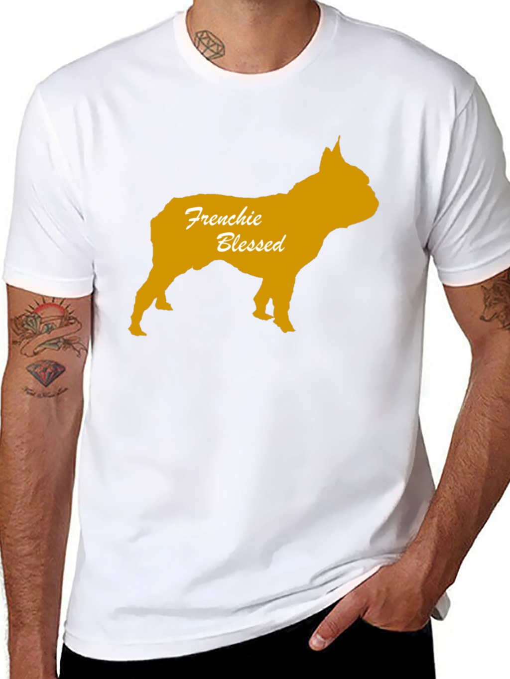 Frenchie Blessed Black T-Shirt