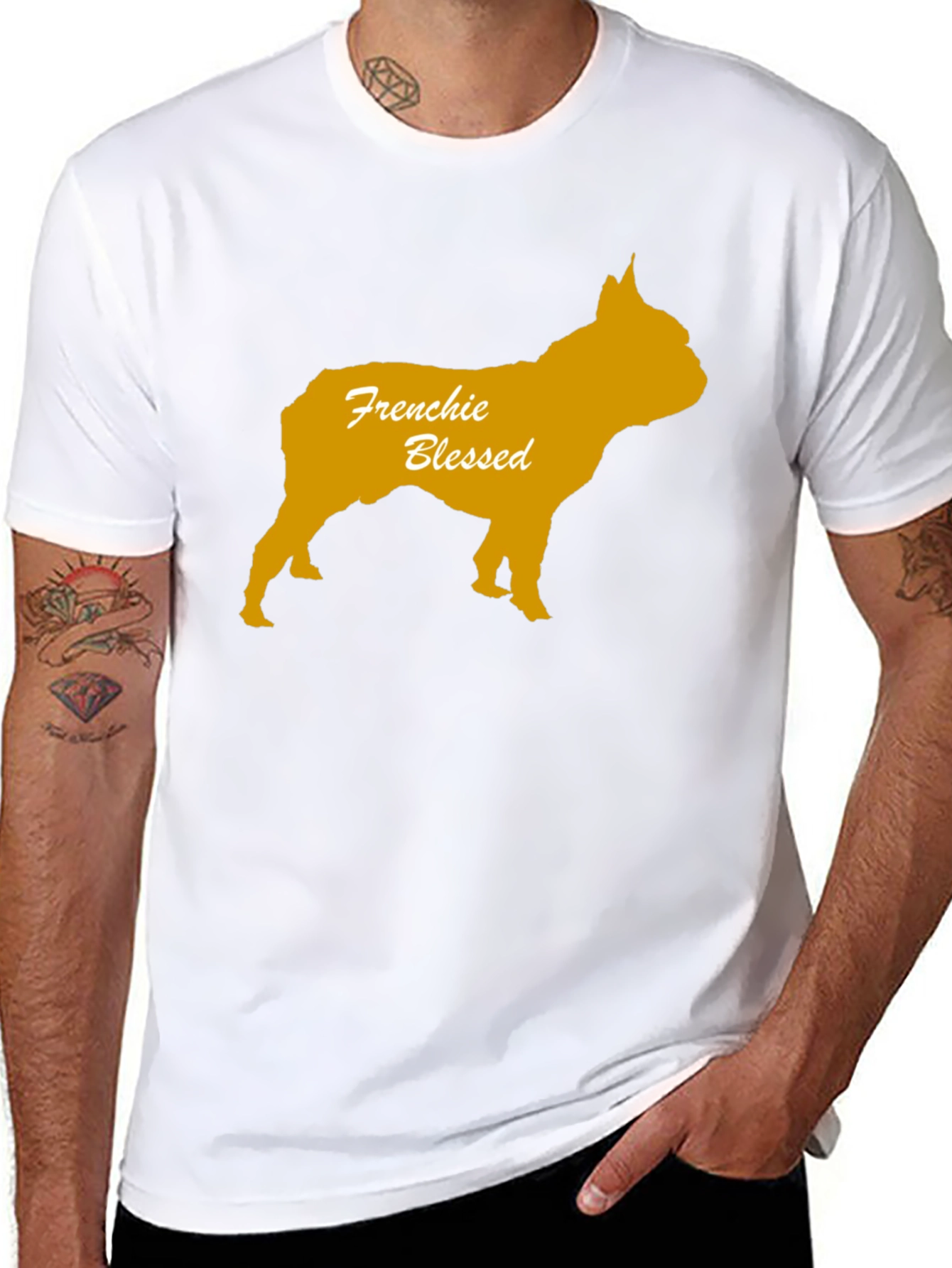 Frenchie Blessed Black T-Shirt