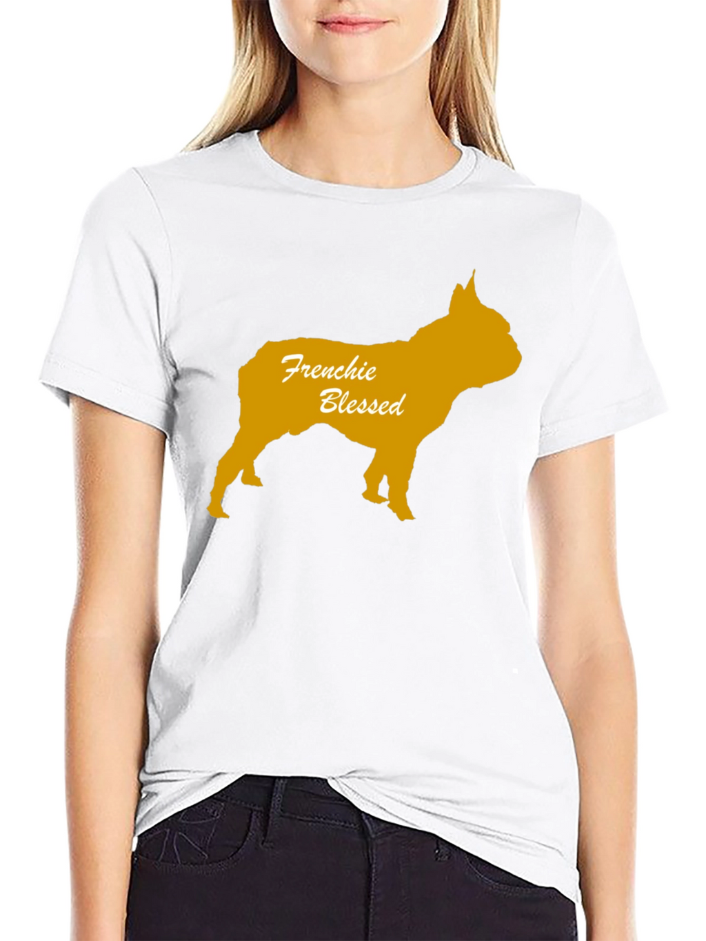 Frenchie Blessed Black T-Shirt