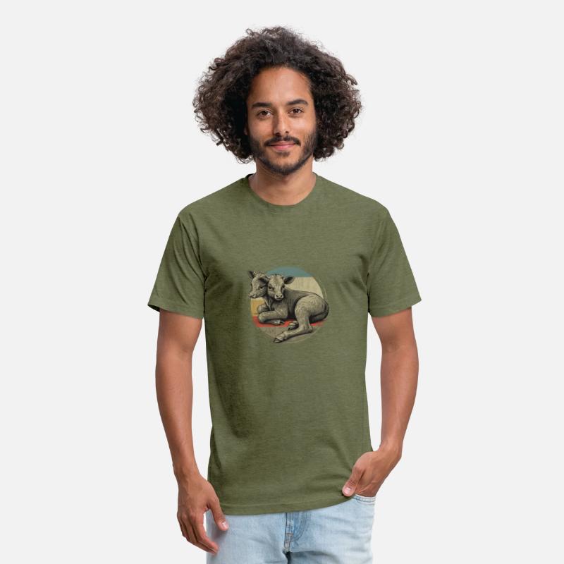 two headed calf ,Funny Animal Graphic Tee,Weird