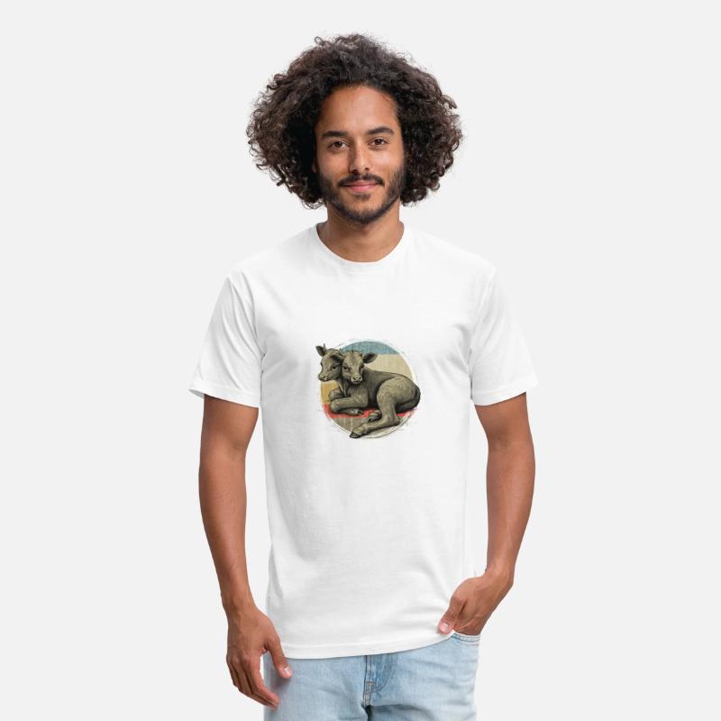 two headed calf ,Funny Animal Graphic Tee,Weird