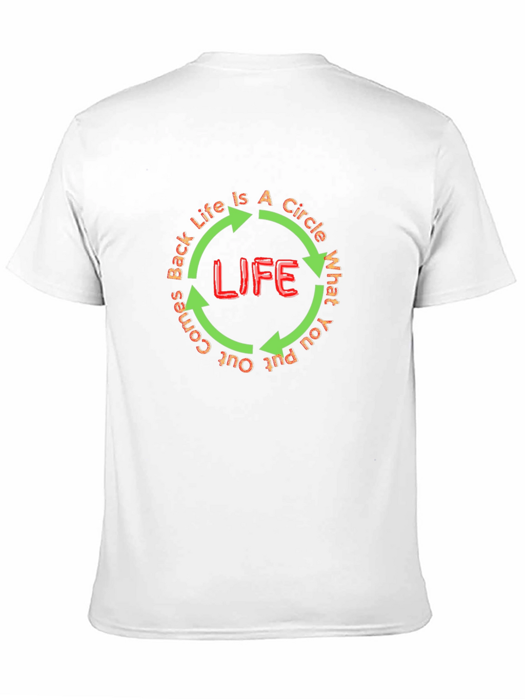Life Circle Graphic T-Shirt - Positive Message Tee