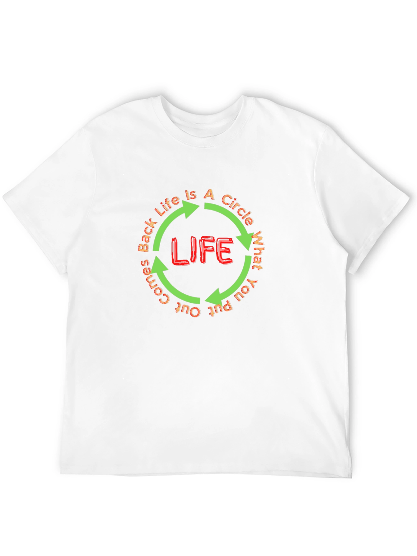 Life Circle Graphic T-Shirt - Positive Message Tee