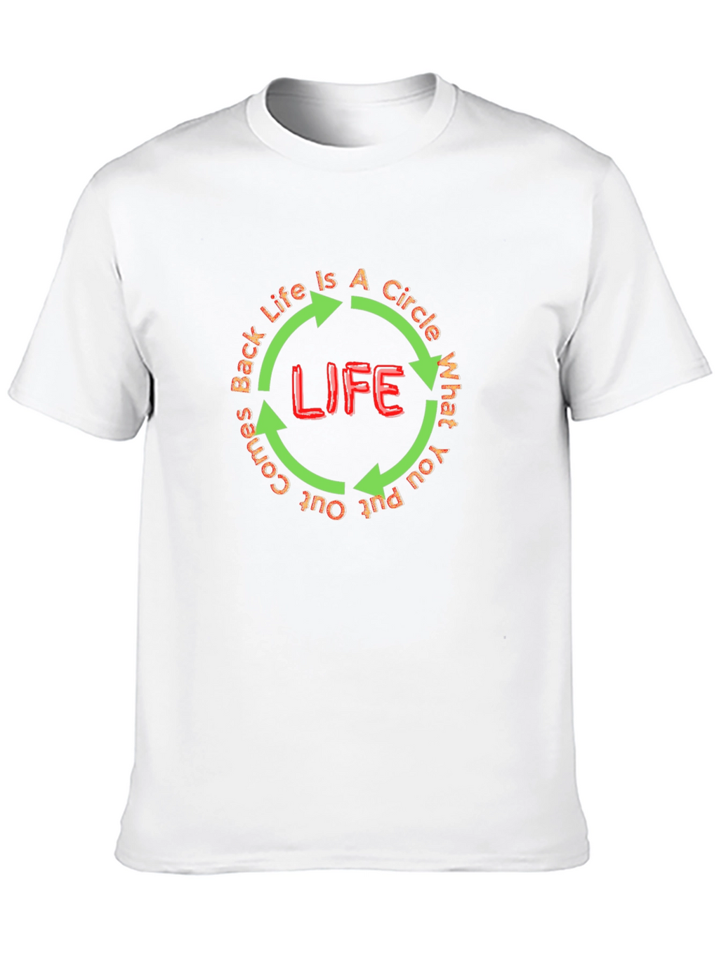 Life Circle Graphic T-Shirt - Positive Message Tee