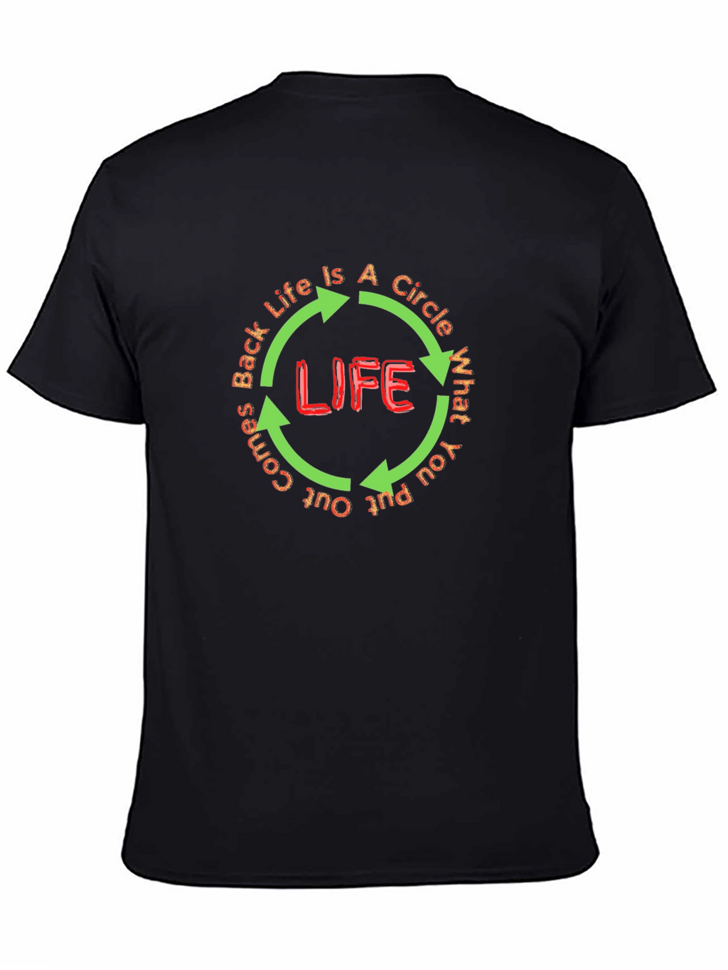 Life Circle Graphic T-Shirt - Positive Message Tee