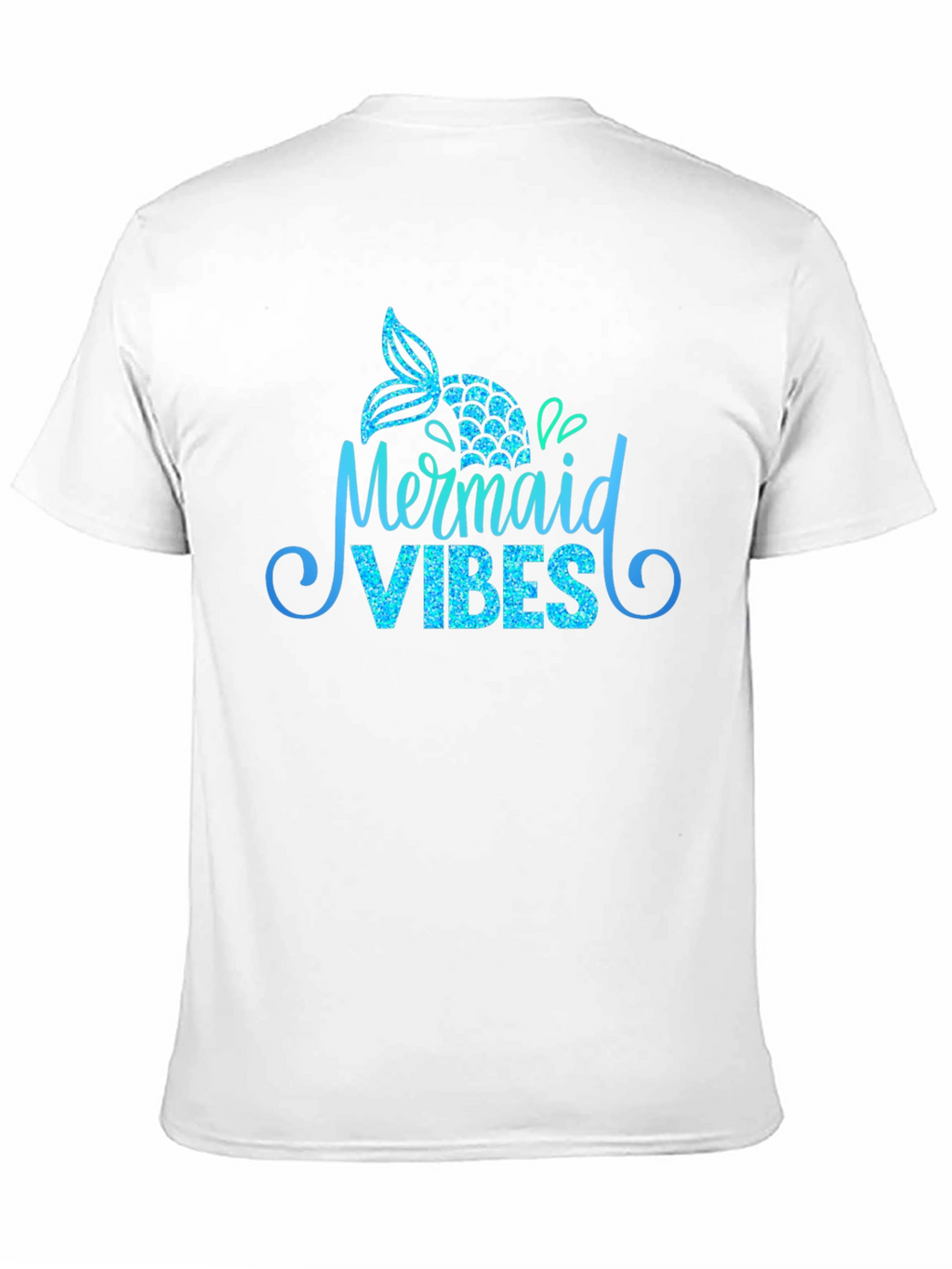 Mermaid Vibes Black Graphic T-Shirt