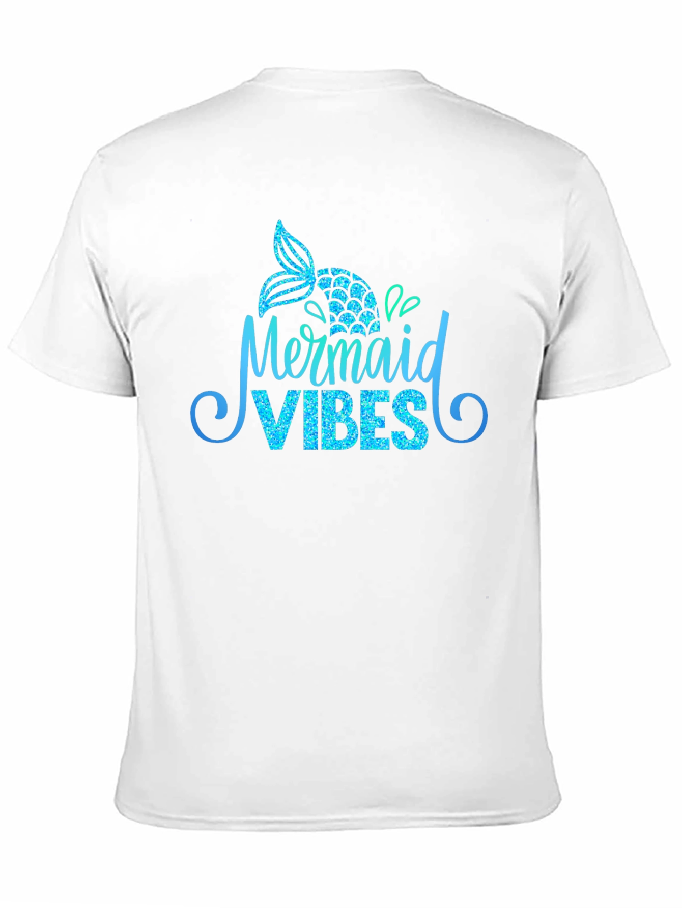 Mermaid Vibes Black Graphic T-Shirt