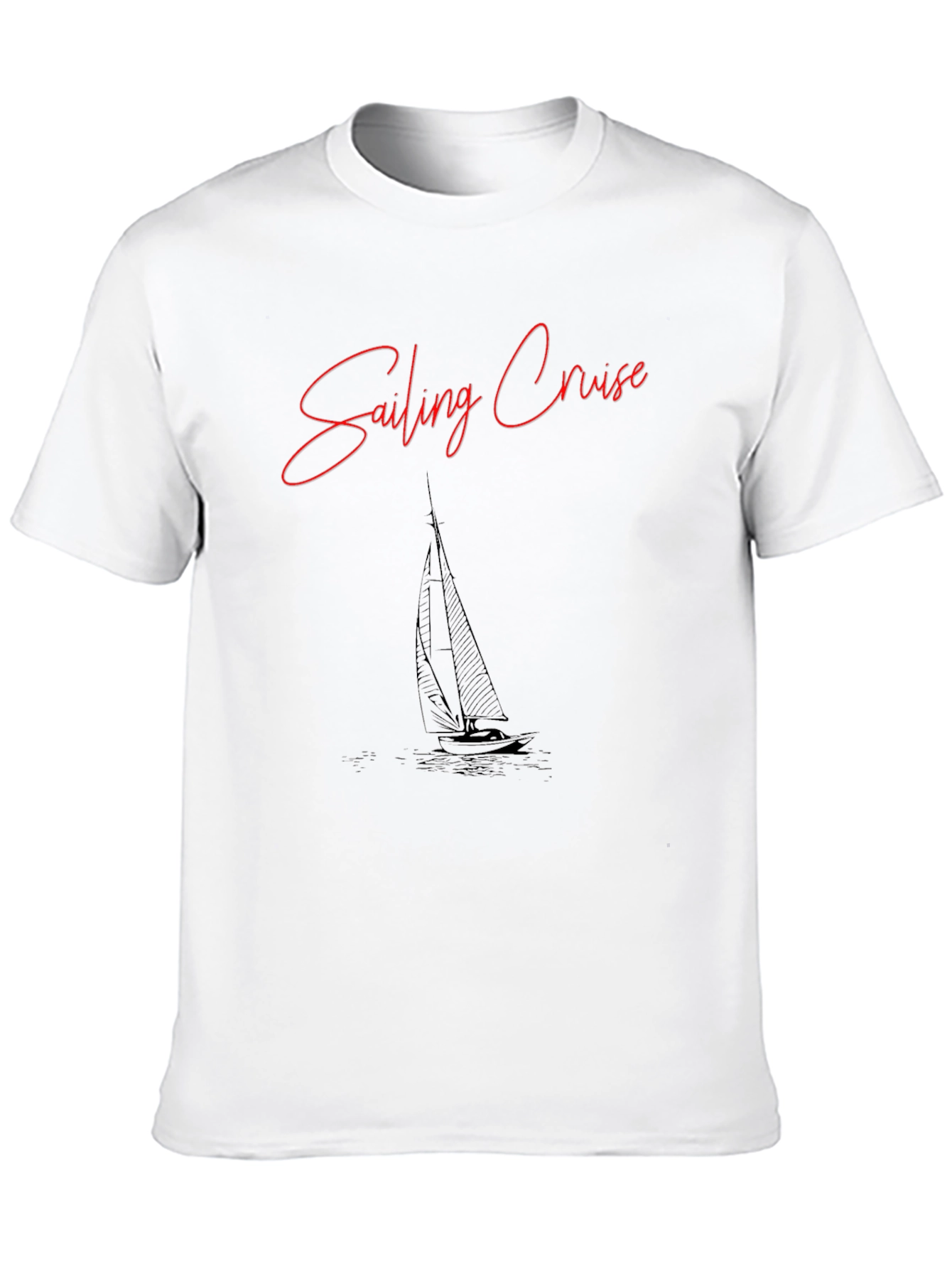 Sailing Cruise Graphic T-Shirt - Black