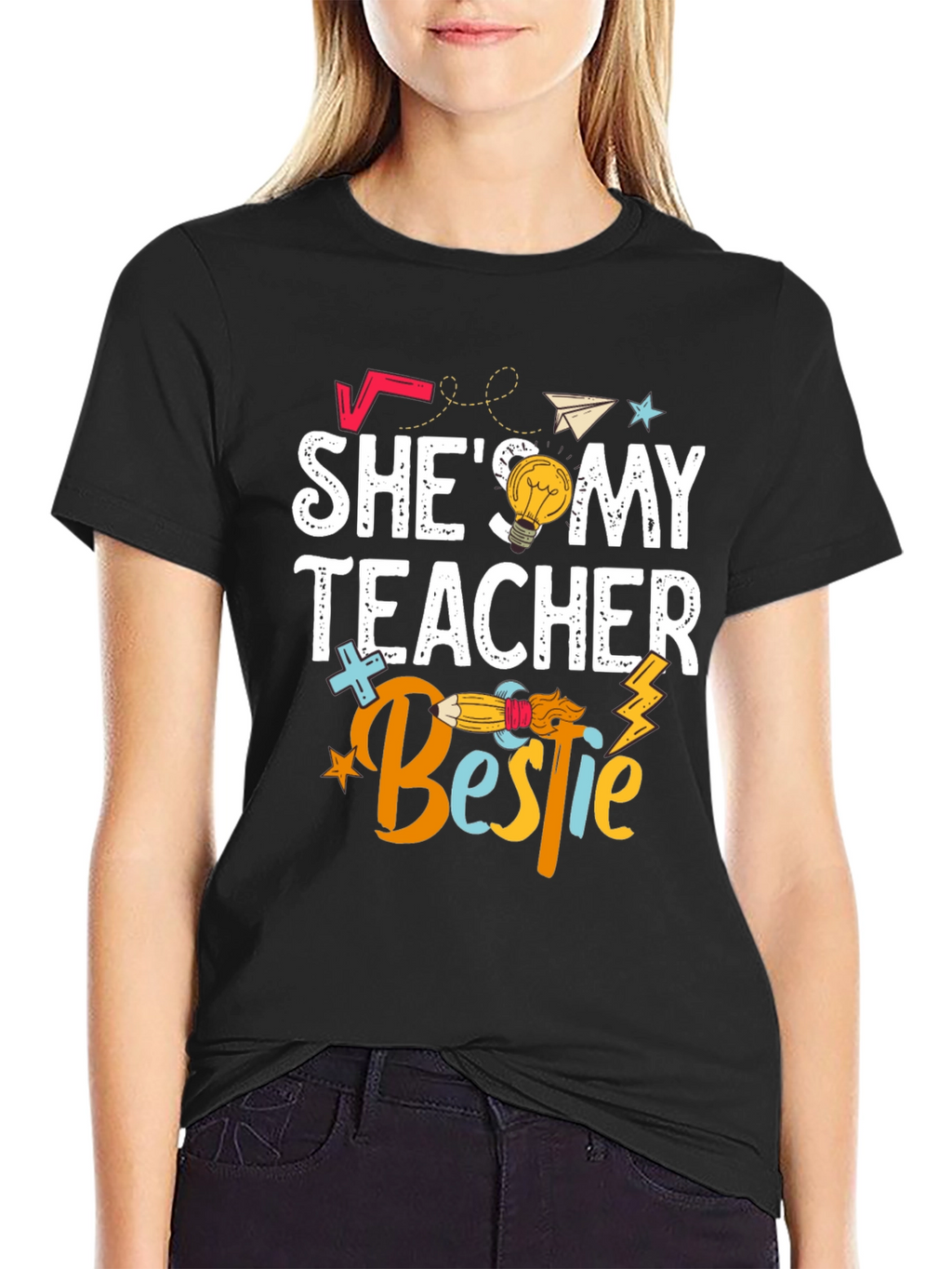 Shes My Teacher Bestie T-Shirt