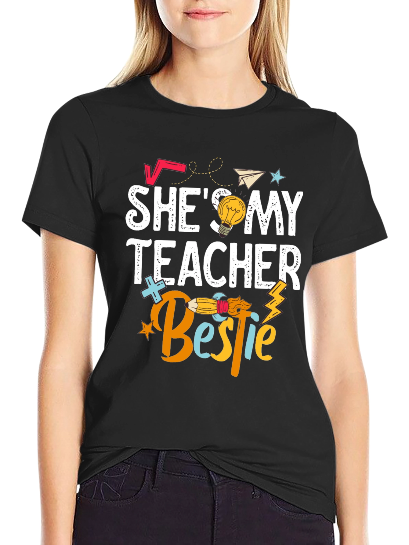Shes My Teacher Bestie T-Shirt