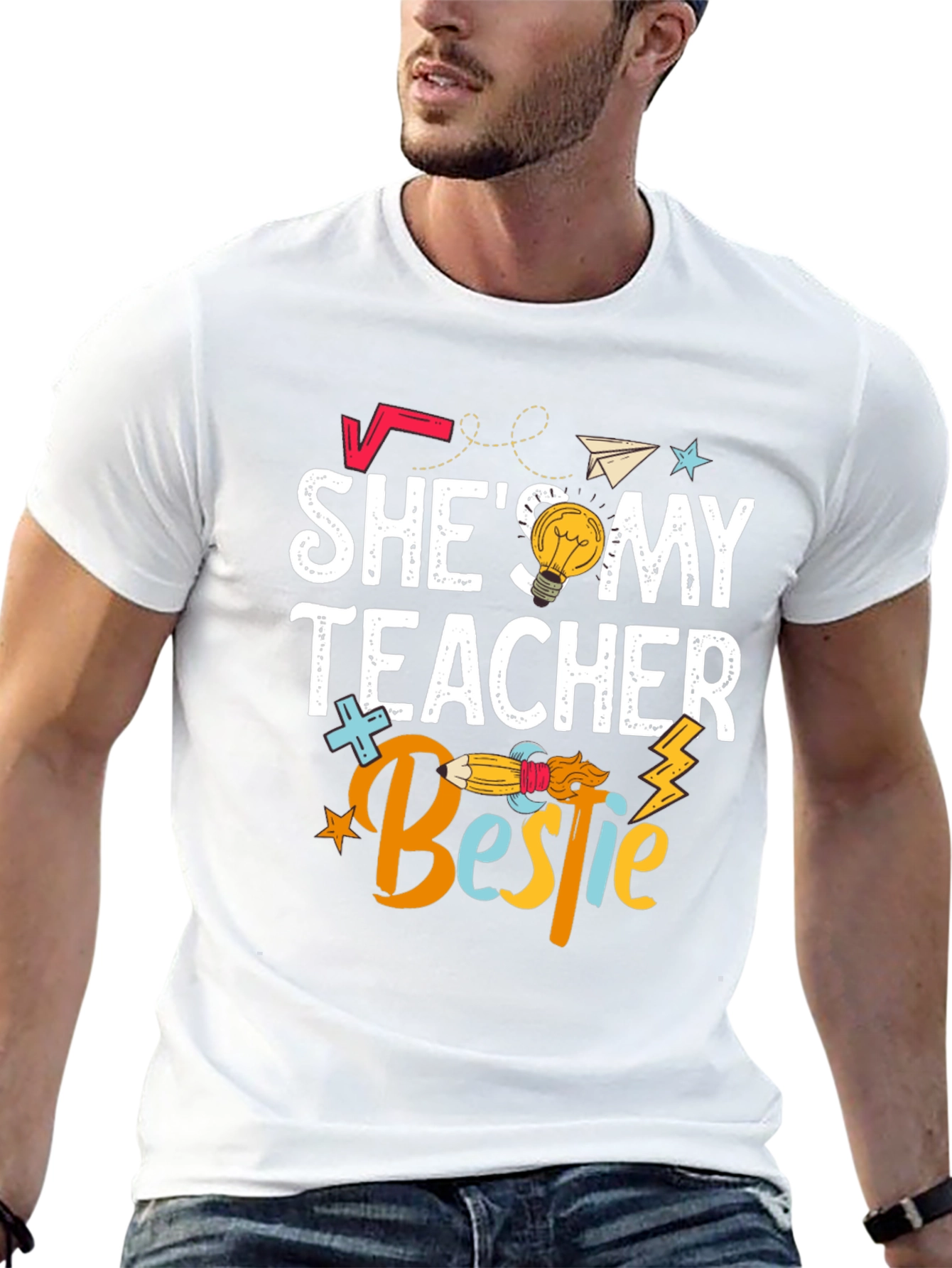 Shes My Teacher Bestie T-Shirt