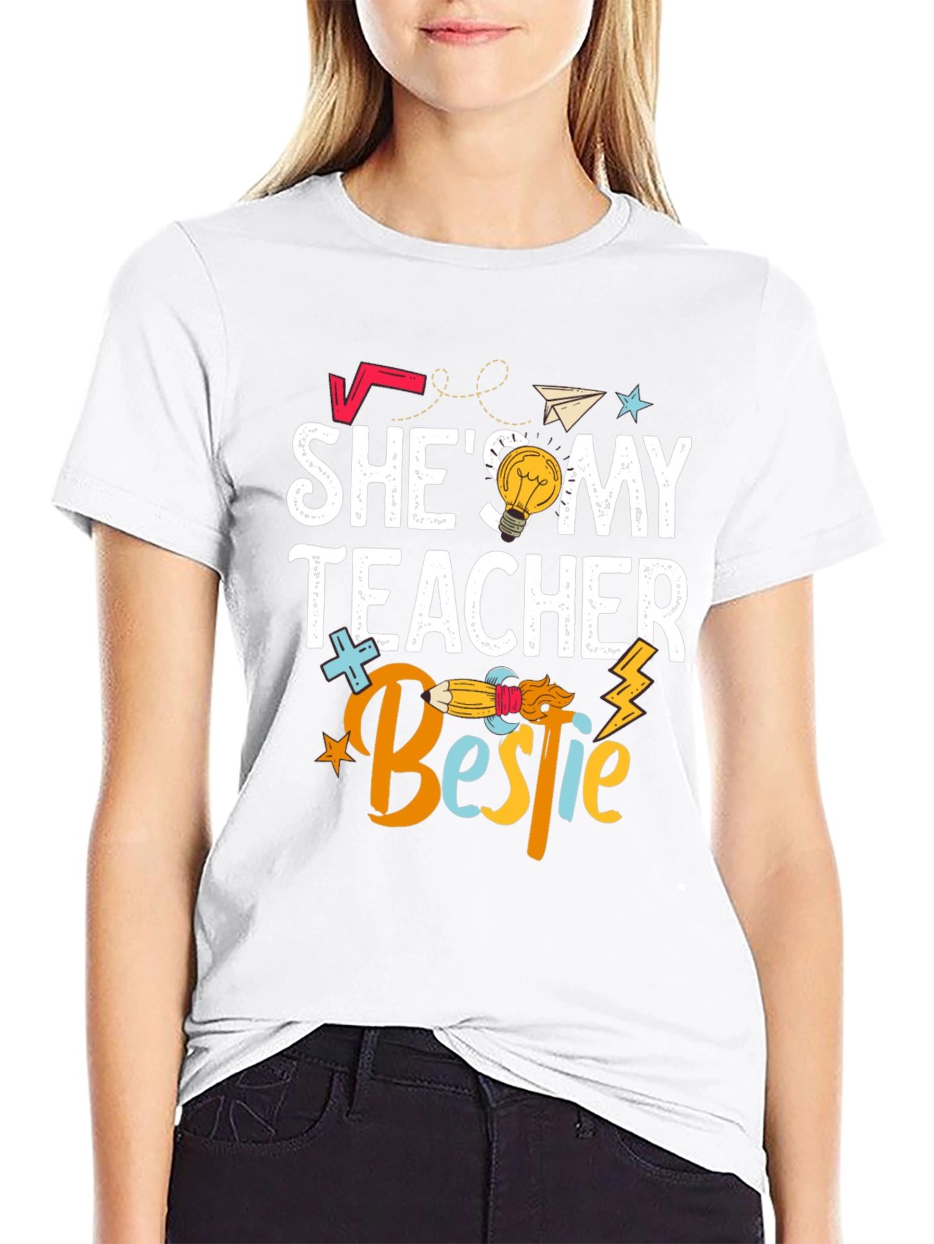 Shes My Teacher Bestie T-Shirt