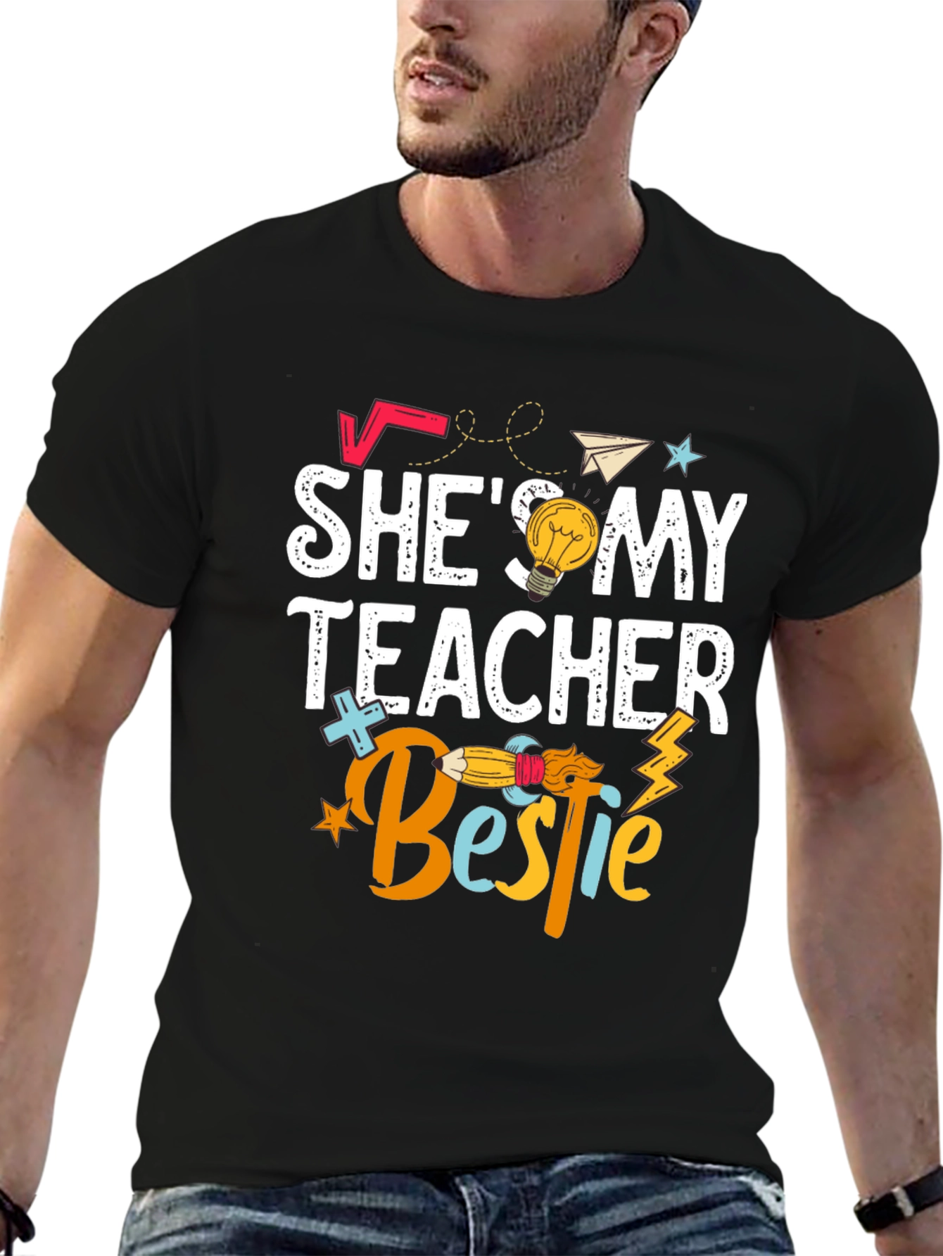 Shes My Teacher Bestie T-Shirt