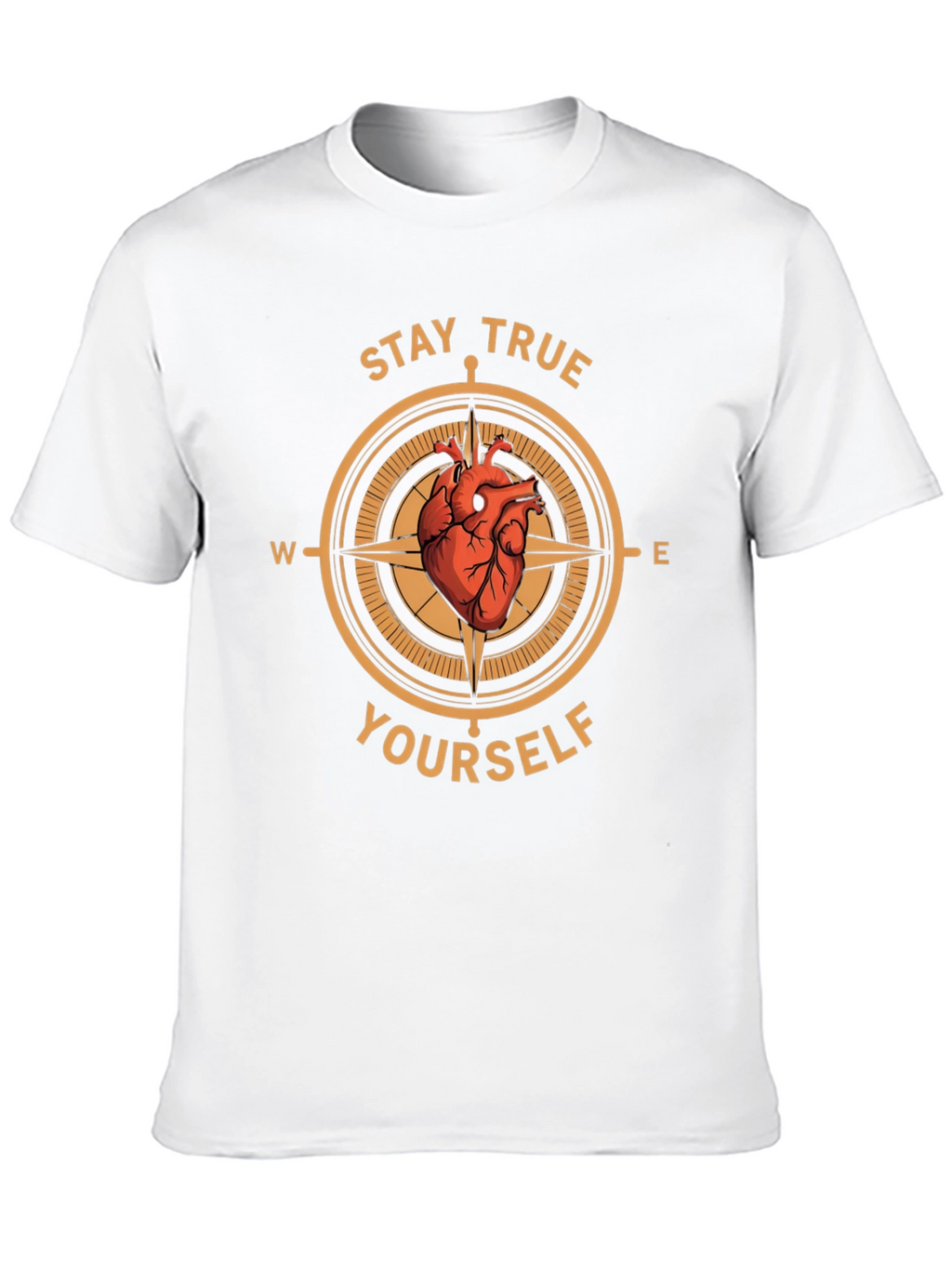 Stay True Yourself Compass Graphic T-Shirt
