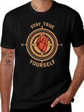 Stay True Yourself Compass Graphic T-Shirt