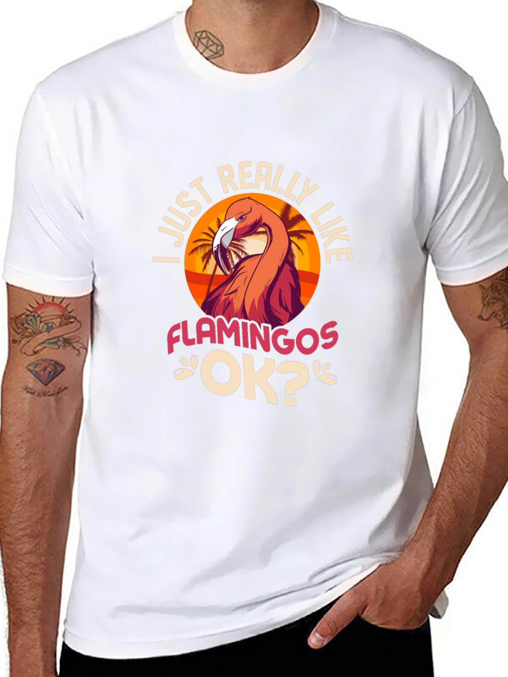 I Just Really Like Flamingos T-Shirt