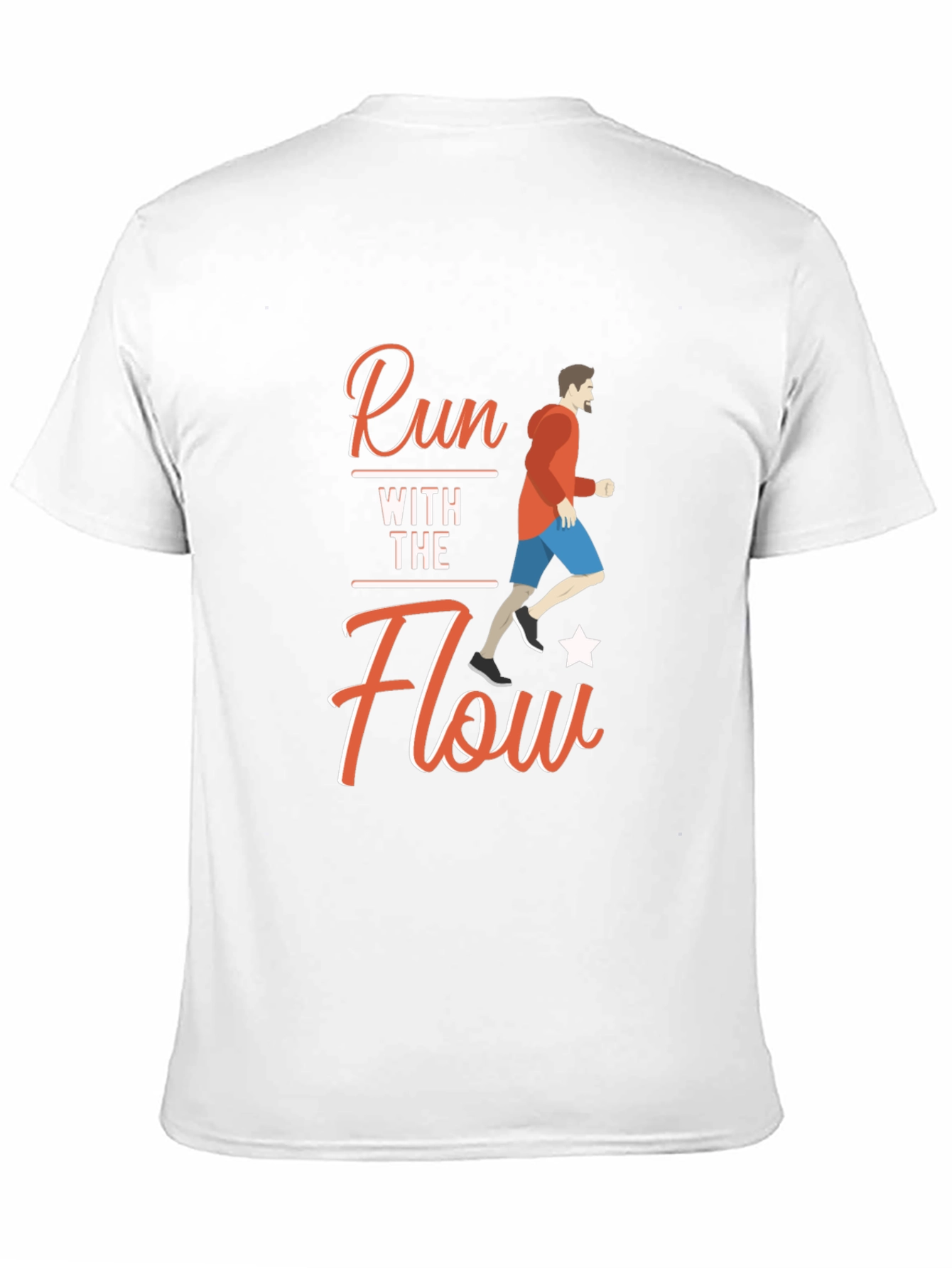 Run With The Flow Black T-Shirt