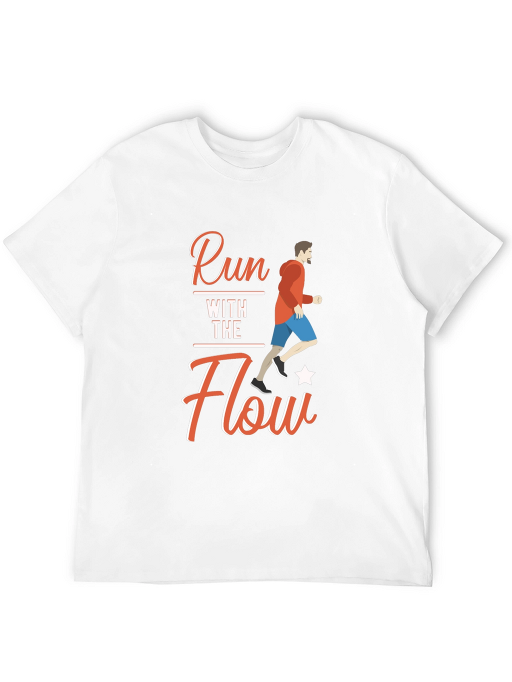 Run With The Flow Black T-Shirt