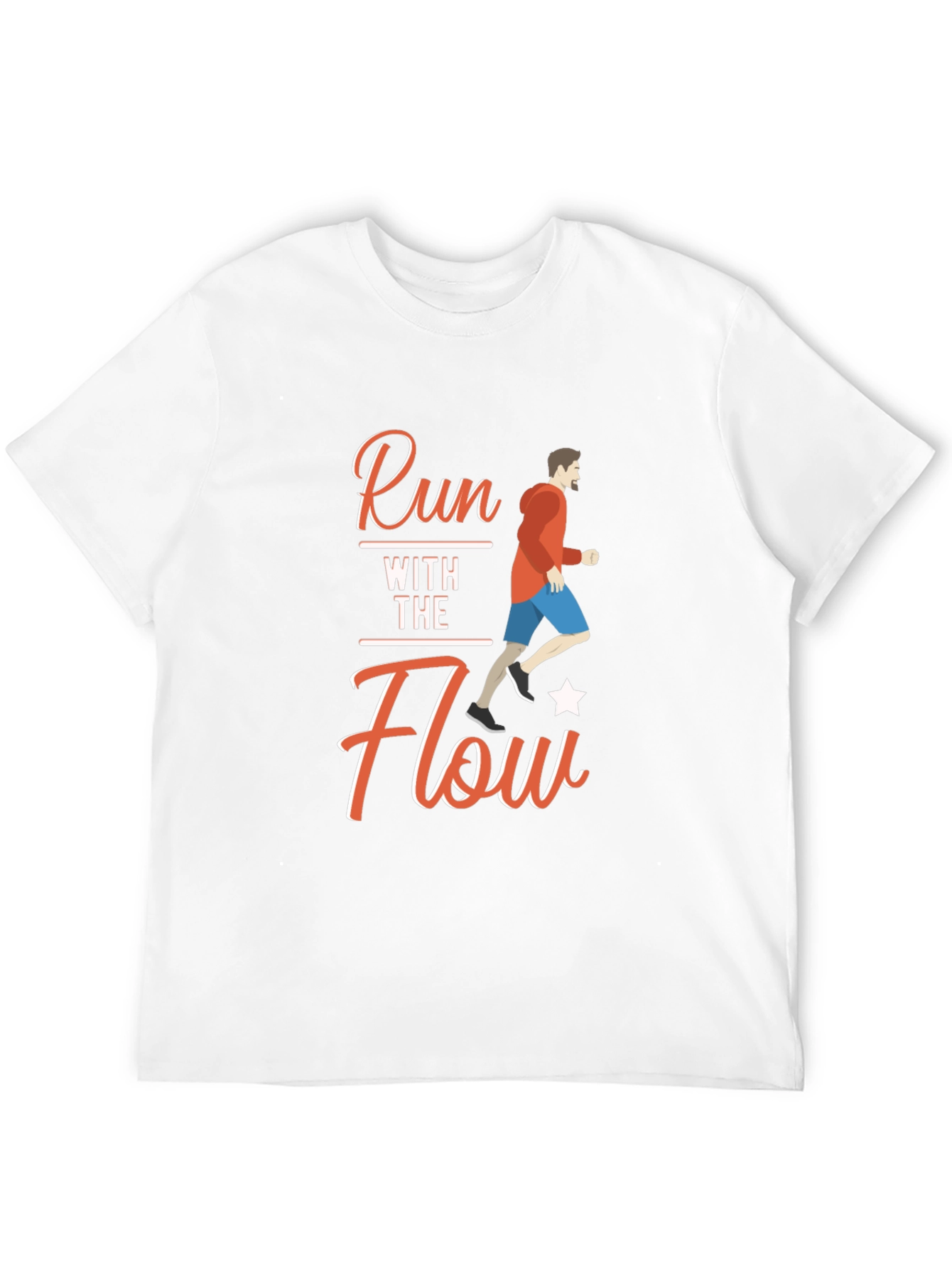 Run With The Flow Black T-Shirt
