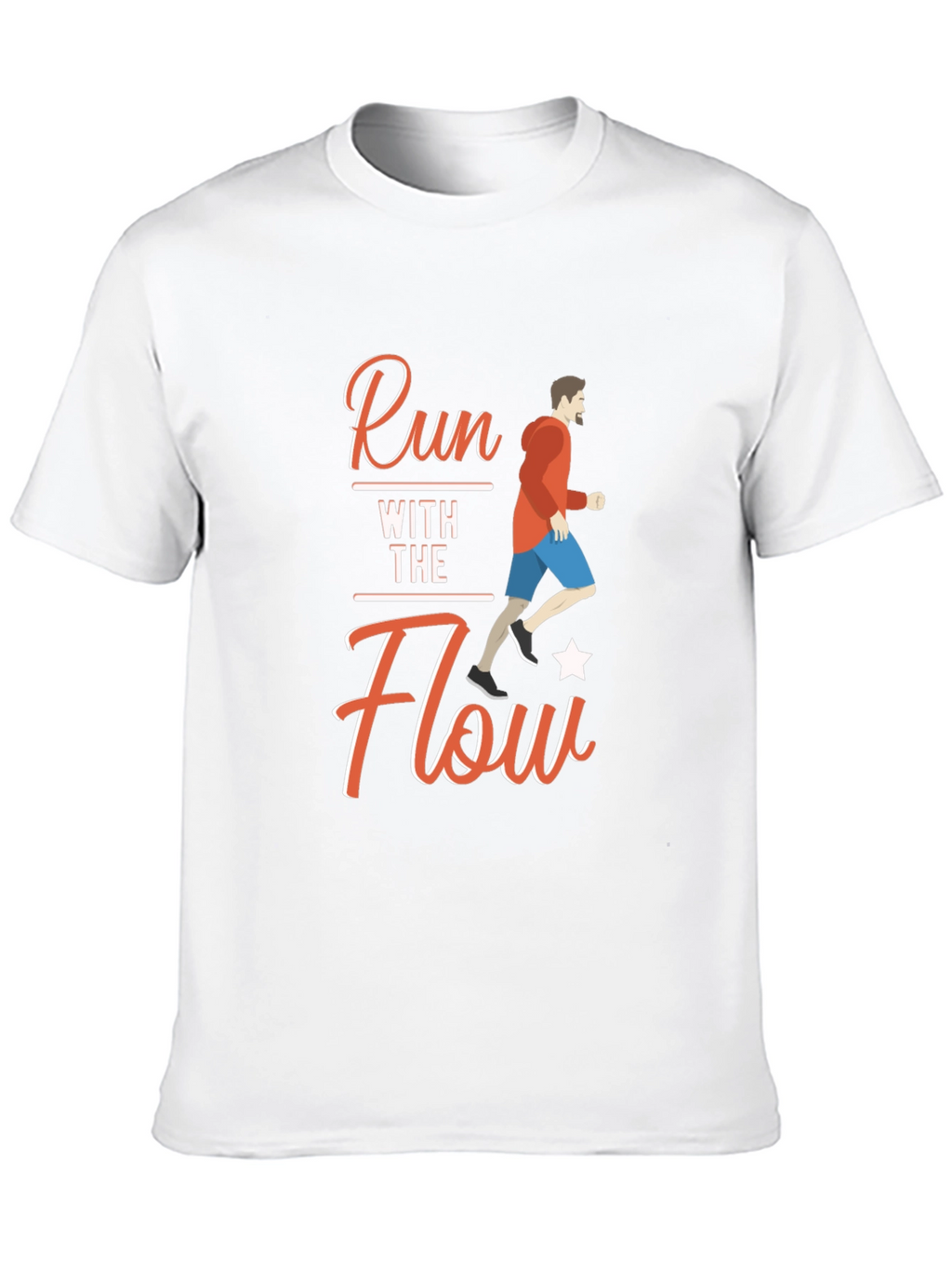 Run With The Flow Black T-Shirt