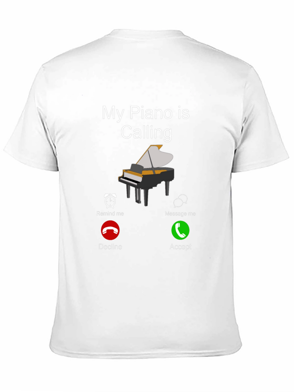 My Piano Is Calling Graphic Tee